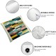 Ulloord Throw Pillow Cover Abstract Strokes Stripes in 80S Style Art Modern Boys Girls Cushion Case Home Office Sofa Hidden Zipper Pillowcase Square  Printed