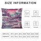 Ulloord Throw Pillow Covers Line Cushion Cases Home Office Sofa Hidden Zipper Pillowcase Square