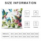 Ulloord Pink Japanese Flowers Throw Pillow Covers,Blue White Style Decorative Pillow Covers Digital Printing Blended Fabric for Couch Sofa Bed Invisible Zipper