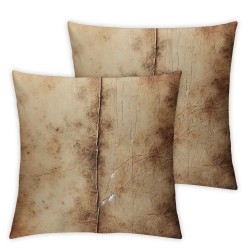 Ulloord Khaki Throw Pillow Covers,Taupe Retro Roses Decorative Pillow Covers Digital Printing for Couch Sofa Bed Invisible Zipper