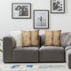 Ulloord Khaki Throw Pillow Covers,Taupe Retro Roses Decorative Pillow Covers Digital Printing for Couch Sofa Bed Invisible Zipper