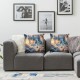 Ulloord Icicles Throw Pillow Covers, Decorative Pillow Covers Digital Printing Blended Fabric for Couch Sofa Bed Invisible Zipper