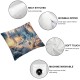 Ulloord Icicles Throw Pillow Covers, Decorative Pillow Covers Digital Printing Blended Fabric for Couch Sofa Bed Invisible Zipper