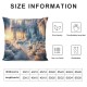 Ulloord Icicles Throw Pillow Covers, Decorative Pillow Covers Digital Printing Blended Fabric for Couch Sofa Bed Invisible Zipper