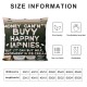 Ulloord Inspiring Words Quote Throw Pillow Covers &amp; Makes You Happy Saying Rustic Vintage Wood Design Pillowcase Home Sofa Car Cushion Cover