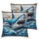 Ulloord Throw Pillow Covers Case Decorative Welcome Sea Coastal Marine Animals Decor Outdoor Cushion Cover Pillowcase Decor for Couch Sofa ()