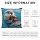 Ulloord Throw Pillow Covers Sea Otters in Water Nature Animal Design Square Pillowcase for Home Decor Sofa Car Bedroom Pillow case