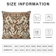 Ulloord Hopyeer Multicolor Ethnic African Tribal Totem Throw Pillow Cover Case  Burlap Square Pillowcase Decorative Rustic Cushion Case Covers for Sofa Couch