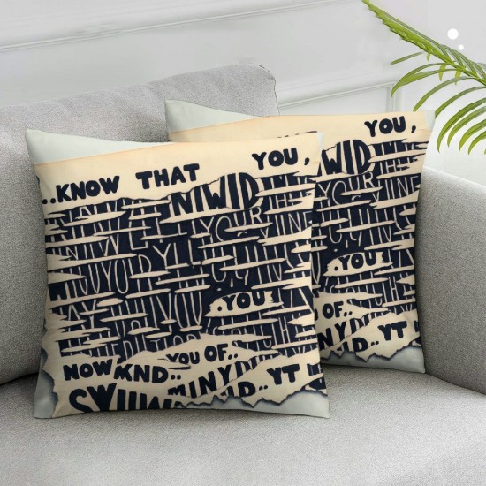 Ulloord Inspirational Gifts Pillow Covers - Mental Health Gifts Throw Pillow Covers 1Motivational Gifts Pillowcase, Decorative Pillow Covers for Office Home Classroom