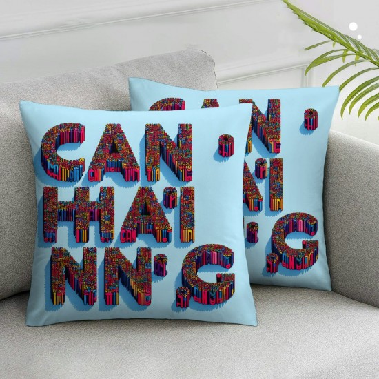 Ulloord Inspirational Gifts Pillow Covers - Boho Mental Health Gifts Throw Pillow Covers  Colorful Motivational Gifts Pillowcase, Inspirational Gifts for Friends Women Girl