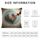 Ulloord Valentine's Day Heart Pillow Cover Red Black Heart Throw Pillow Case Valentine's Day Decorative Cushion Case for Wedding Sofa