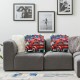 Ulloord  4th of July Pillow Covers Buffalo Plaids American Flag Truck Throw Pillow Case Patriotic Farmhouse Cushion Cover for Independence Day Memorial Day Home Office Sofa Couch,