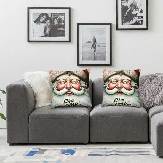 Ulloord Christmas Pillow Covers Decorative White Throw Pillows Christmas Decor for Home Couch