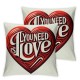 Ulloord Valentines Day Pillow Covers for Valentines Decor Red White Stripes Dots Love Heart Valentines Day Throw Pillows Decorative Cushion Cases Valentine Decorations