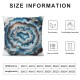 Ulloord Blue Pillow Covers Throw Pillow Covers Outdoor Decorative Pillow Covers Cushion Cover Pillowcases for Couch Sofa Bed Living Room Patio Furniture